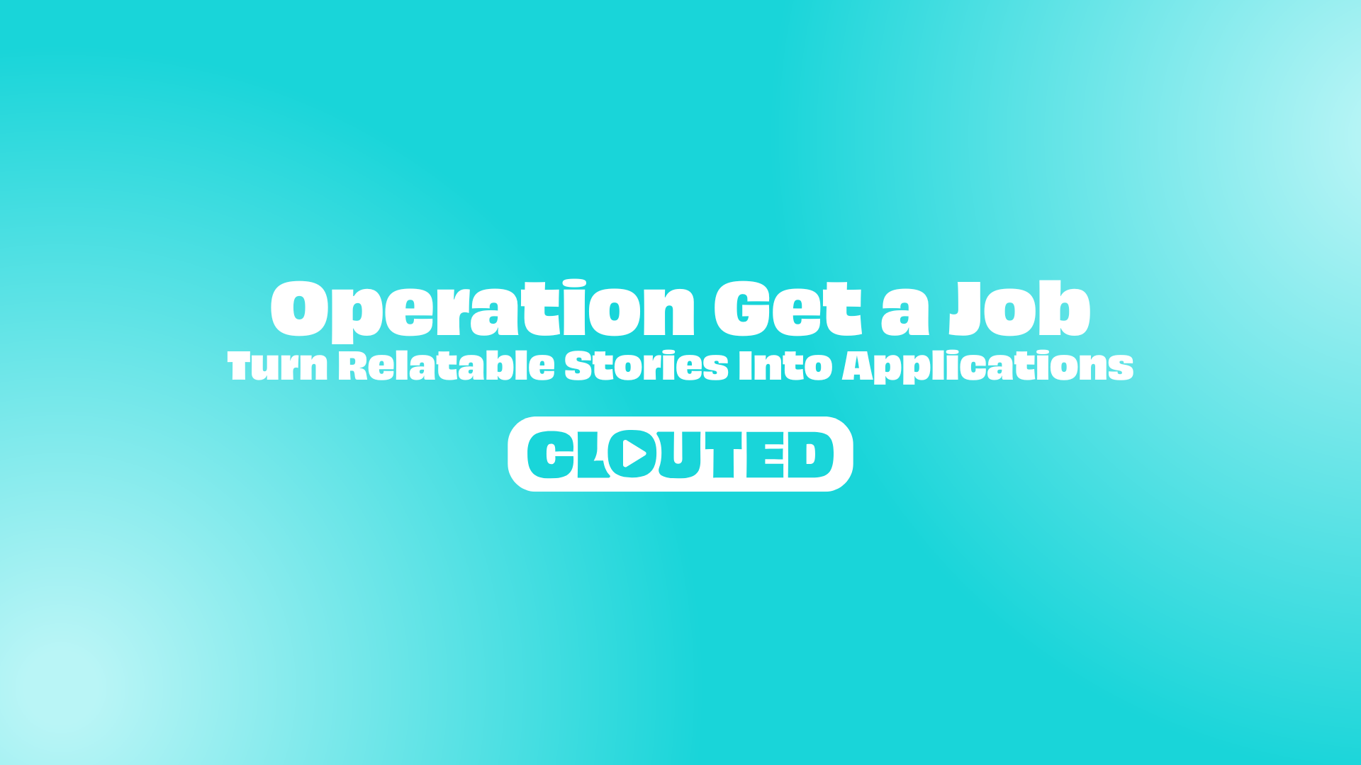 Operation: Get A Job As A Creator